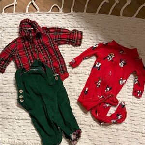 3-6 mo baby boy christmas bundle